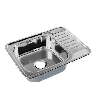 Мойка кухонная IDDIS Basic хром глянцевый BAS65PLi77